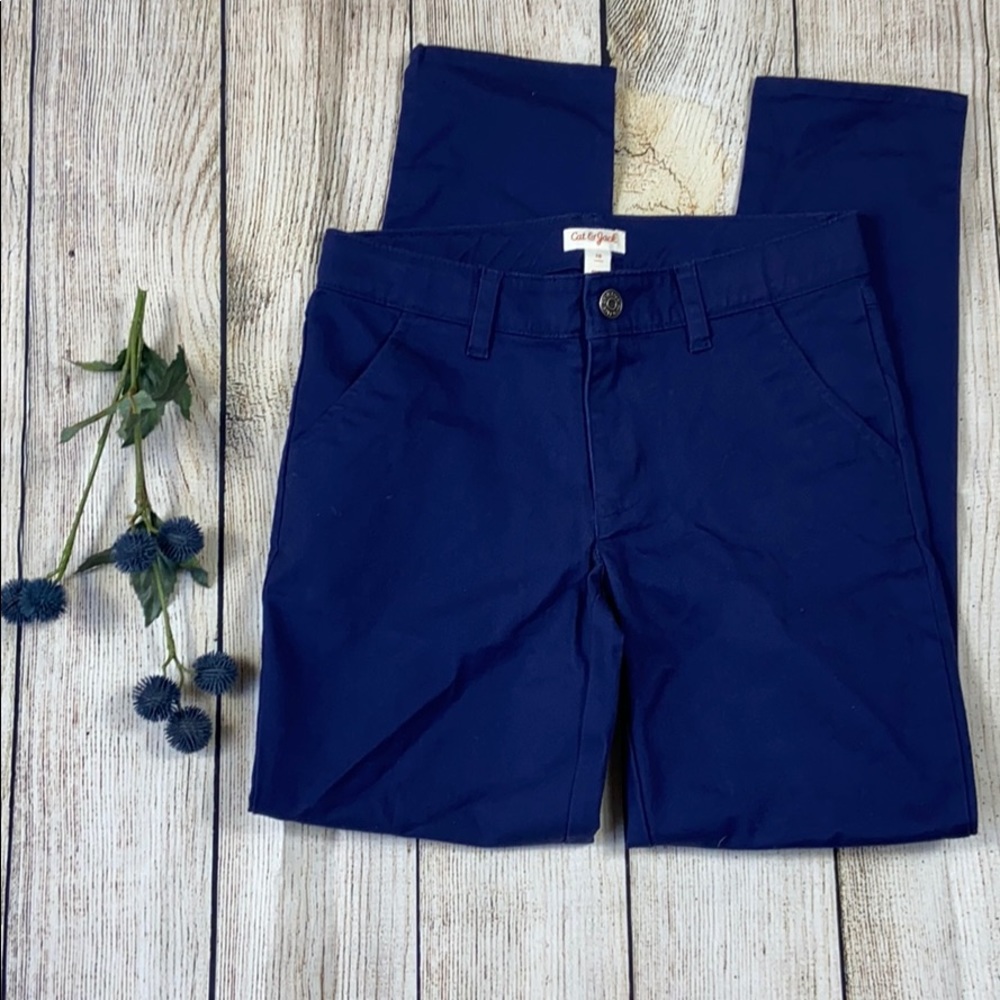 Girls blue jeans school uniform